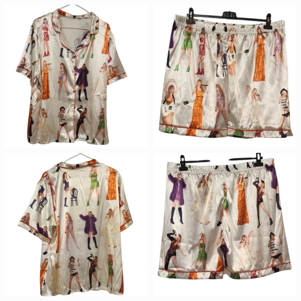 Unbranded T.S. Inspired Shorts & Top PJ Set